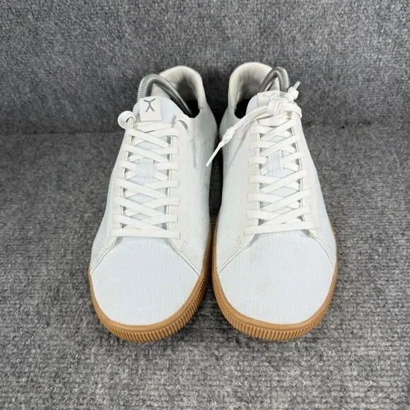 Flux Adapt Trainer Mens 9 Shoes White Gum Sole Knit Athletic Barefoot Sneakers - Picture 2 of 13